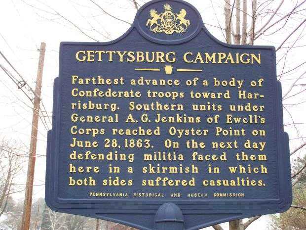 GETTYSBURG CAMPAIGN WAR MEMORIAL MARKER VIII