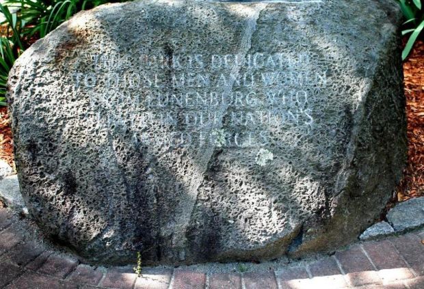 LUNENBURG VETERANS MEMORIAL PARK STONE