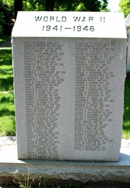 LEOMINSTER MEMORIAL CIRCLE STONE A