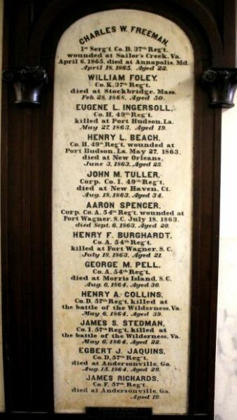 LEE, MASSACHUSETTS MEMORIAL HALL HONOR ROLL D