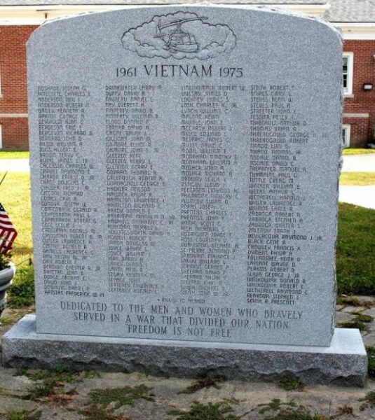 LANCASTER WAR VETERANS MEMORIAL RIGHT STONE