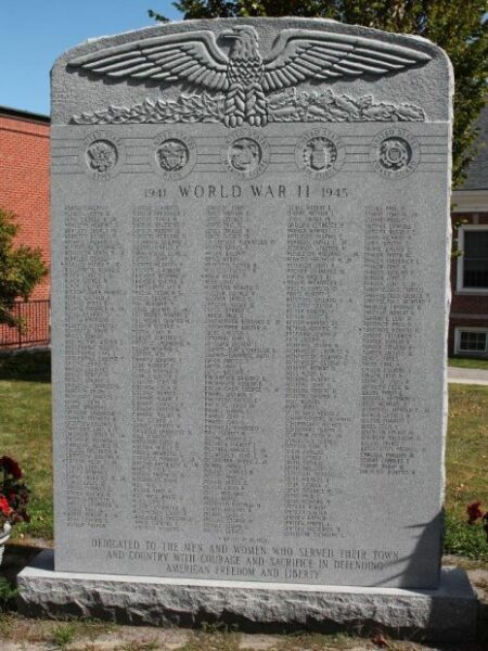 LANCASTER WAR VETERANS MEMORIAL CENTER STONE