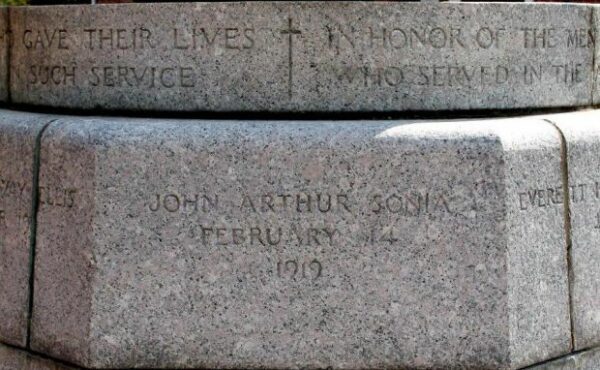 LANCASTER WORLD WAR I MEMORIAL FLAGPOLE SIDE G