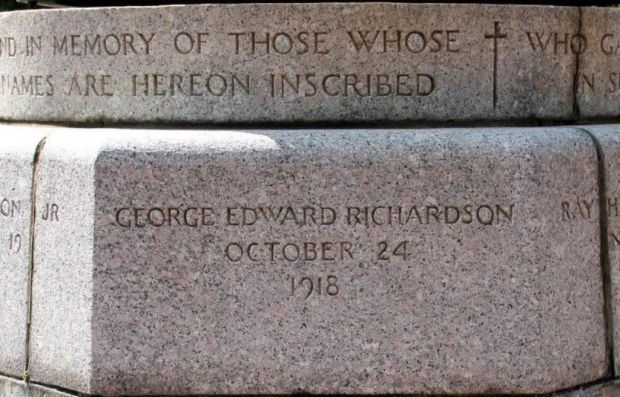 LANCASTER WORLD WAR I MEMORIAL FLAGPOLE SIDE E