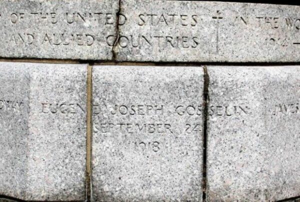 LANCASTER WORLD WAR I MEMORIAL FLAGPOLE SIDE C