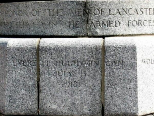 LANCASTER WORLD WAR I MEMORIAL FLAGPOLE SIDE A