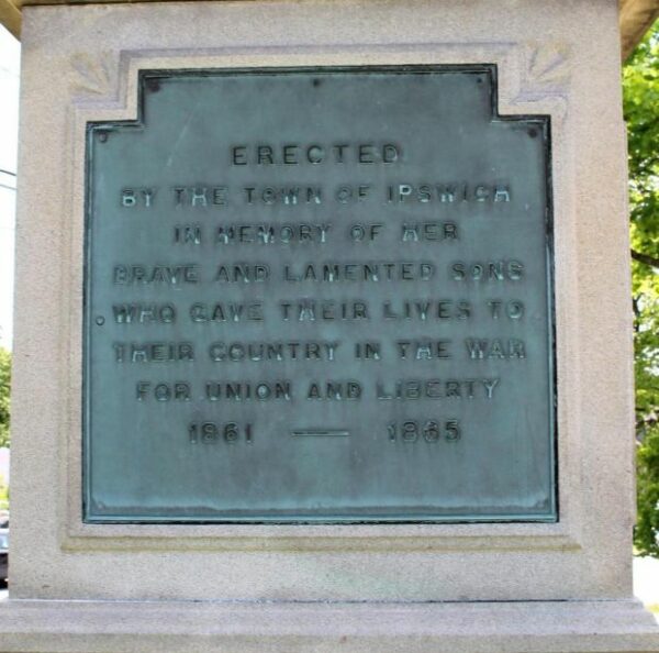 IPSWICH CIVIL WAR MEMORIAL PLAQUE A