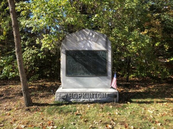 HOPKINTON WORLD WAR MEMORIAL PLAQUE