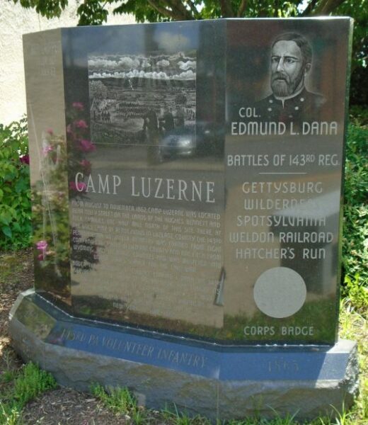 CAMP LUZERNE CIVIL WAR MEMORIAL
