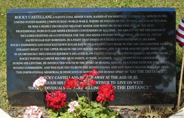 “ROCKY” ATTILIO CASTELLANI WAR MEMORIAL PLAQUE