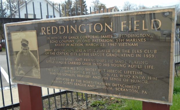 REDDING FIELD WAR MEMORIAL MARKER