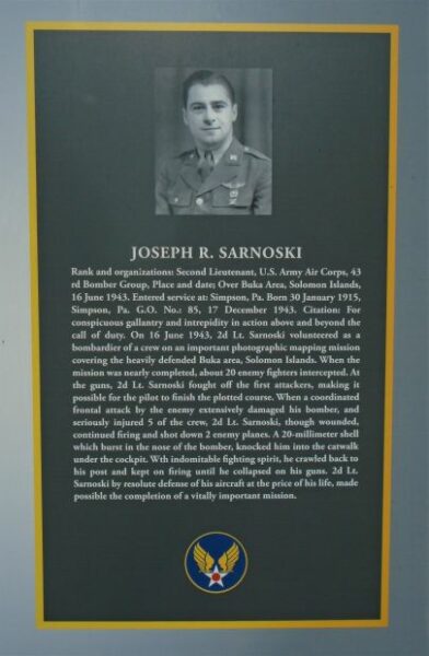 MERLI-SARNOSKI PARK MEMORIAL PLAQUE B
