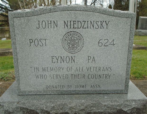 JOHN NIEDZINSKY POST 624 VETERANS MEMORIAL