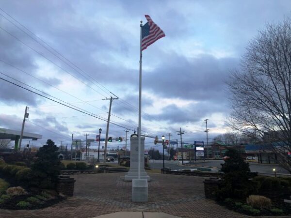 PLEDGE ALLEGIANCE VETERANS MEMORIAL FLAGPOLE