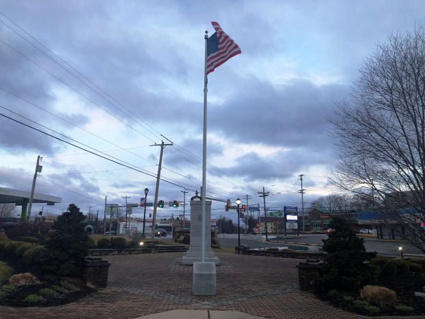 PLEDGE ALLEGIANCE VETERANS MEMORIAL FLAGPOLE