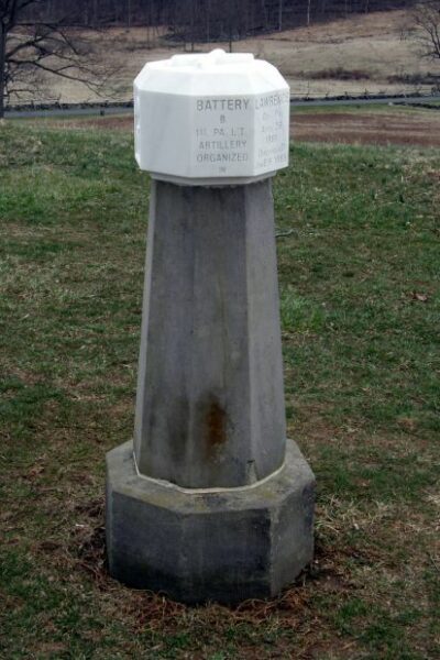 BATTERY B, 1ST PENNSYLVANIA LIGHT ARTILLERY MEMORIAL