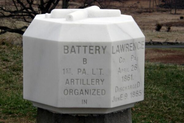 BATTERY B, 1ST PENNSYLVANIA LIGHT ARTILLERY MEMORIAL CAP SIDE A