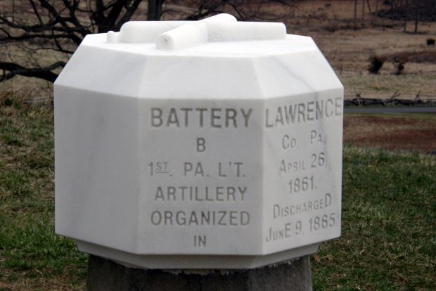 BATTERY B, 1ST PENNSYLVANIA LIGHT ARTILLERY MEMORIAL CAP SIDE A