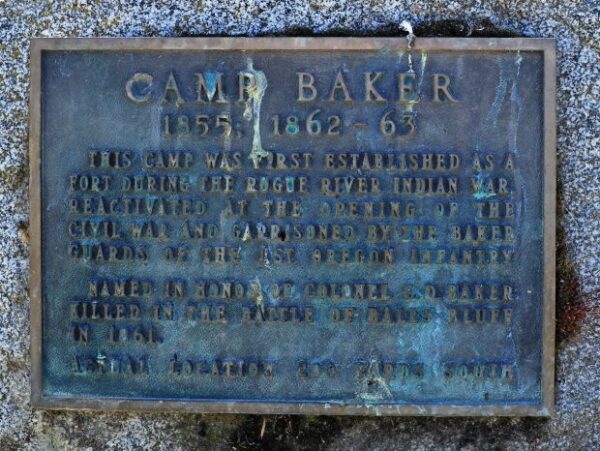 CAMP BAKER WAR MEMORIAL PLAQUE