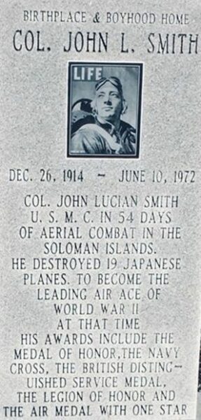 COL. JOHN L. SMITH MEDAL OF HONOR MEMORIAL CLOSE-UP