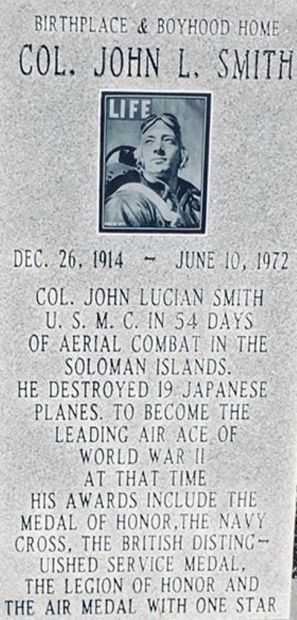 COL. JOHN L. SMITH MEDAL OF HONOR MEMORIAL CLOSE-UP