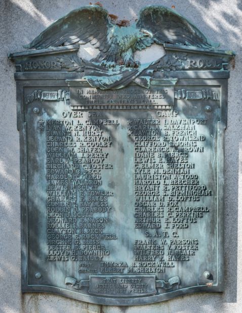 WAKEMAN WORLD WAR I MEMORIAL PLAQUE