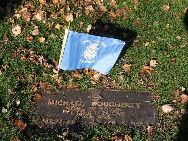 PVT. MICHAEL DOUGHERTY MEDAL OF HONOR GRAVESTONE