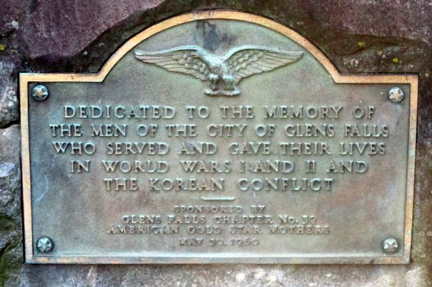 CITY OF GLENS FALLS WAR MEMORIAL PLAQUE