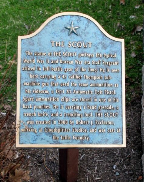 THE SCOUT WAR MEMORIAL PLAQUE