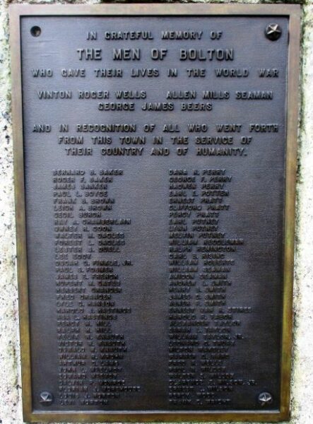 THE DOUGHBOY WAR MEMORIAL PLAQUE B