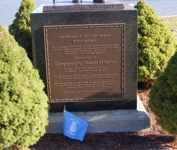 PVT. MICHAEL DOUGHERTY WAR MEMORIAL PLAQUE