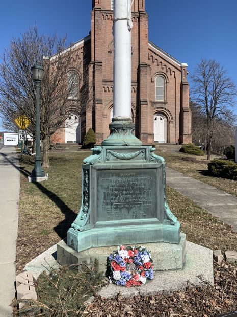 LLOYD WORLD WAR I MEMORIAL ORNATE FLAGSTAFF BASE