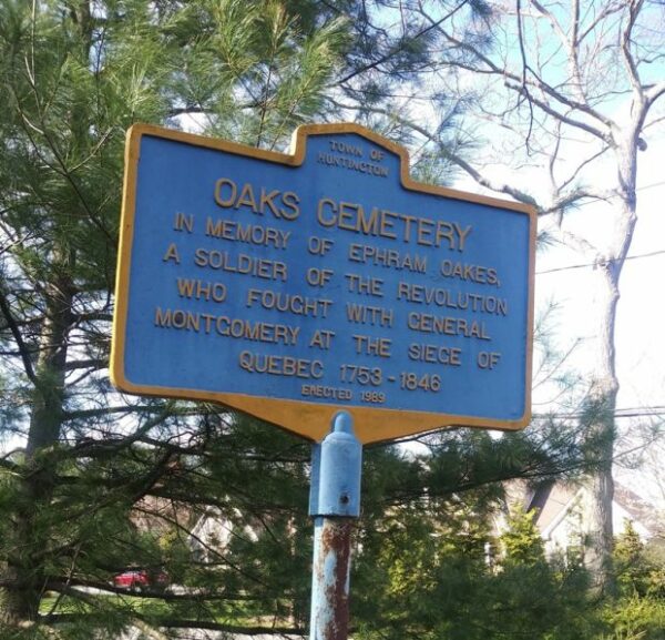 EPHRAM OAKES REVOLUTIONARY WAR SOLDIER MEMORIAL MARKER