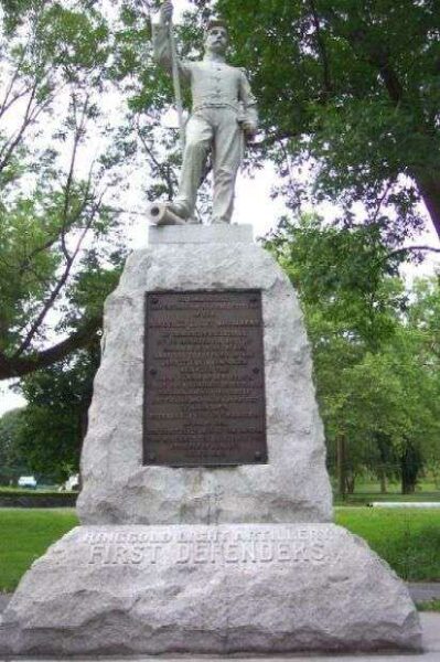 RINGGOLD LIGHT ARTILLERY WAR MEMORIAL