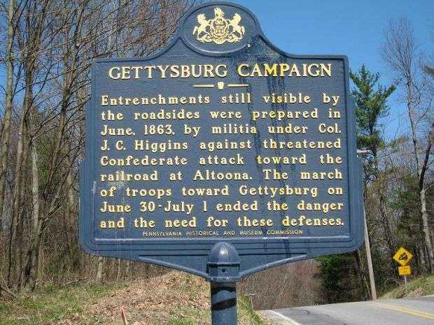 GETTYSBURG CAMPAIGN WAR MEMORIAL MARKER VII