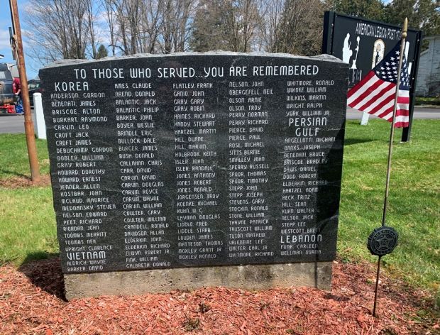 LAURENS ALL AMERICAN WAR DEAD MEMORIAL STONE B