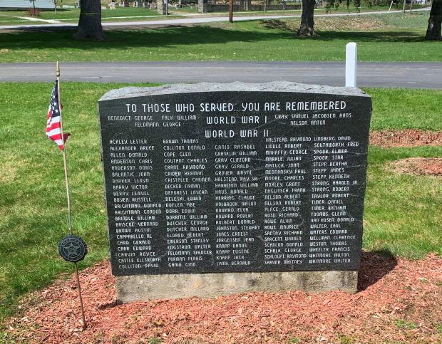 LAURENS ALL AMERICAN WAR DEAD MEMORIAL STONE A