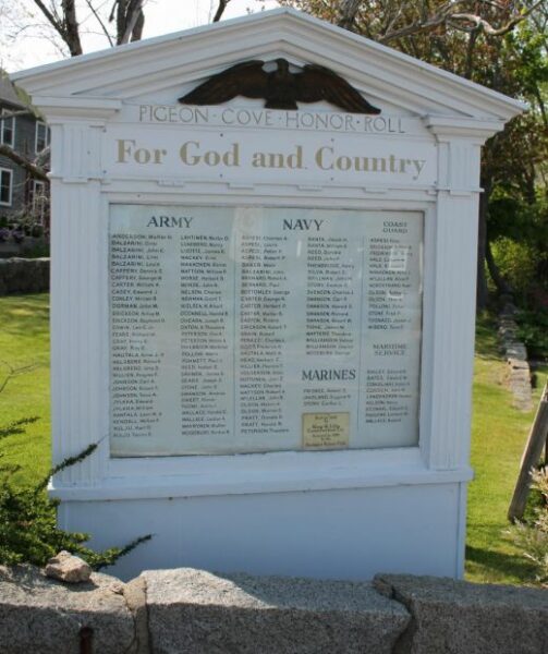 PIGEON COVE HONOR ROLL MEMORIAL