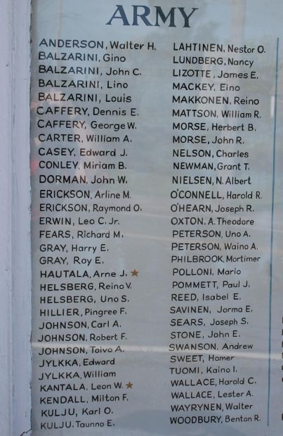 PIGEON COVE HONOR ROLL MEMORIAL PLAQUE A