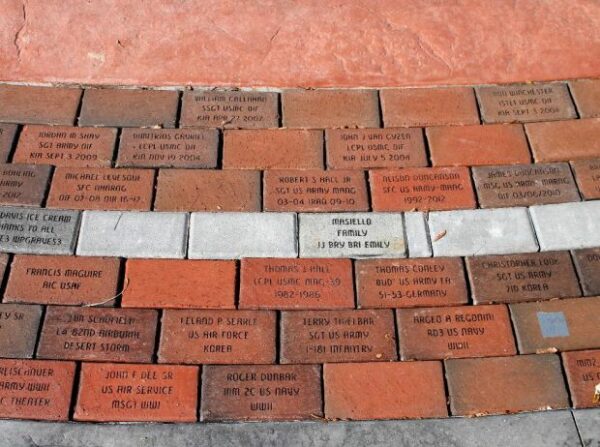 PEPPERELL VETERANS MEMORIAL BRICKS SECTION W
