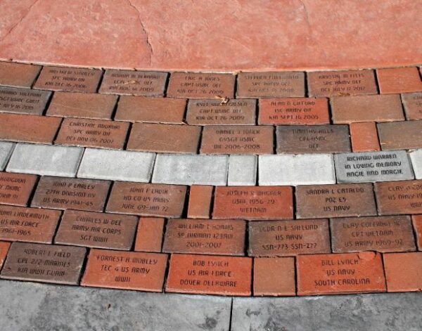 PEPPERELL VETERANS MEMORIAL BRICKS SECTION S