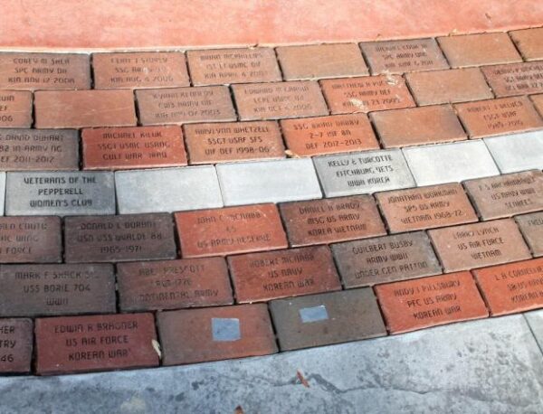 PEPPERELL VETERANS MEMORIAL BRICKS SECTION L