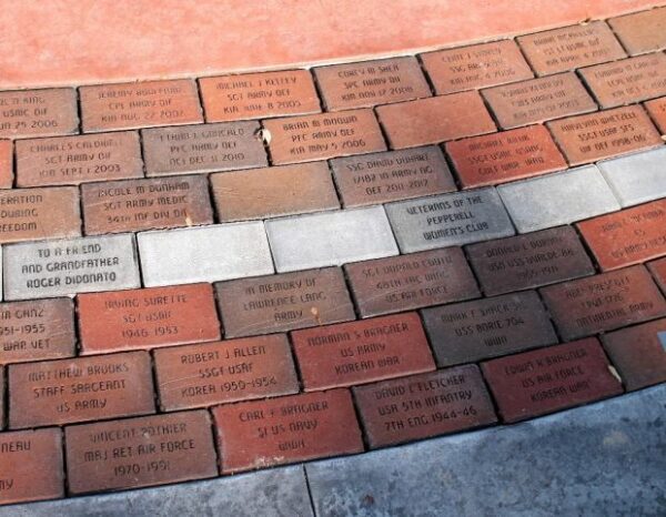 PEPPERELL VETERANS MEMORIAL BRICKS SECTION K