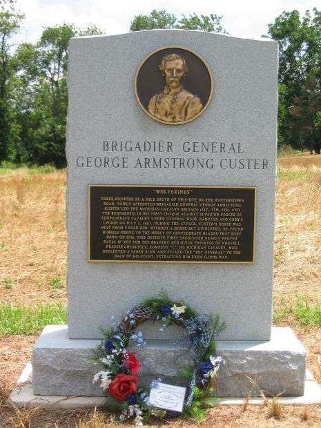 BRIGADIER GENERAL GEORGE ARMSTRONG CUSTER MEMORIAL