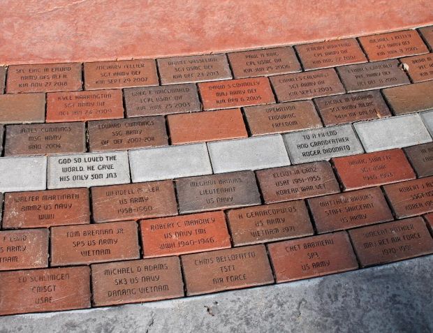 PEPPERELL VETERANS MEMORIAL BRICKS SECTION J