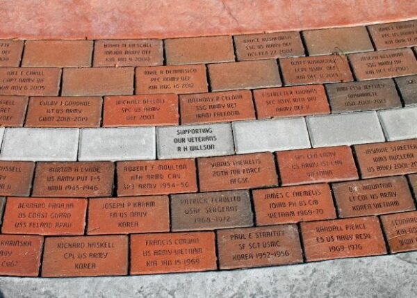 PEPPERELL VETERANS MEMORIAL BRICKS SECTION H
