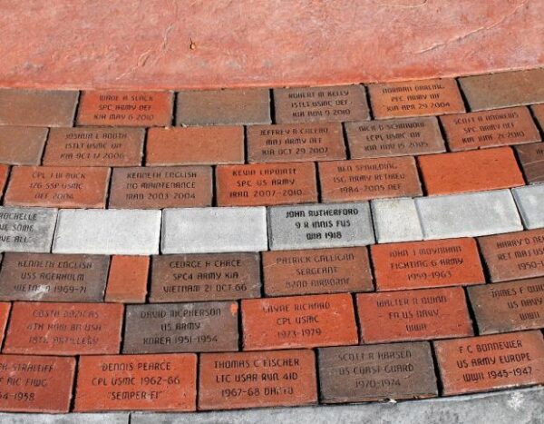 PEPPERELL VETERANS MEMORIAL BRICKS SECTION F