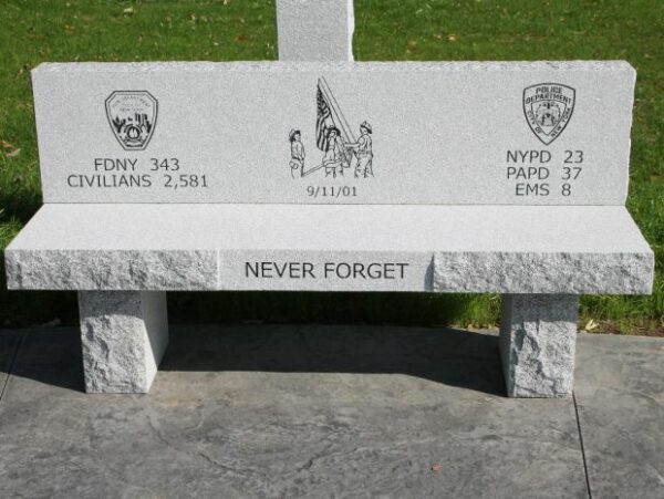 PEPPERELL NEVER FORGET MEMORIAL BENCH