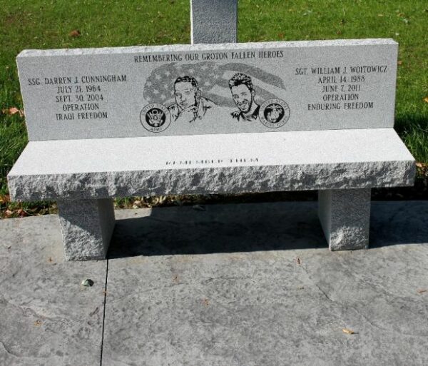 REMEMBERING OUR GROTON FALLEN HEROES MEMORIAL BENCH