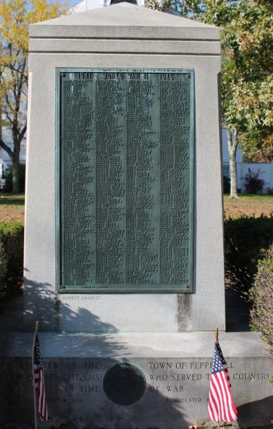 PEPPERELL WAR VETERANS MEMORIAL SIDE C